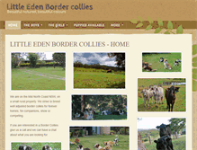 Tablet Screenshot of littleedenbordercollies.com